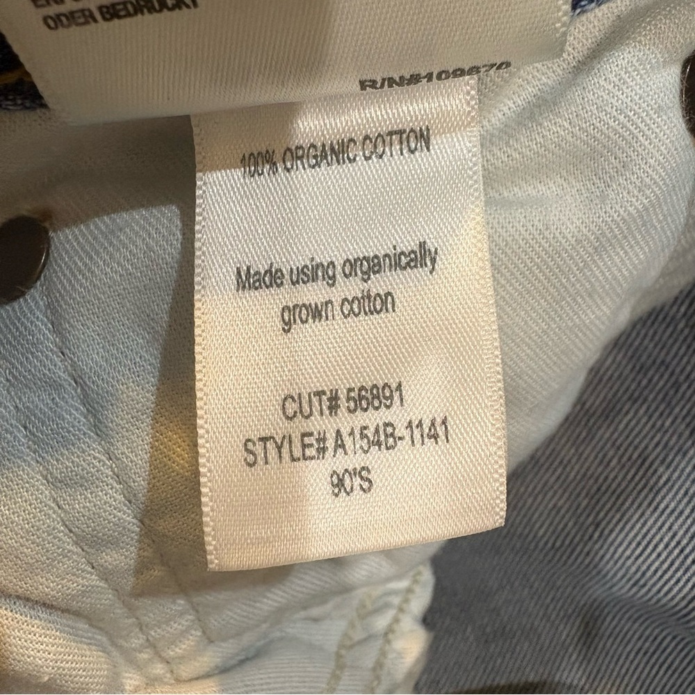 AGOLDE 90s Mid Rise Straight Leg Distressed Jeans Light Wash Size 27 - Picture 10 of 14